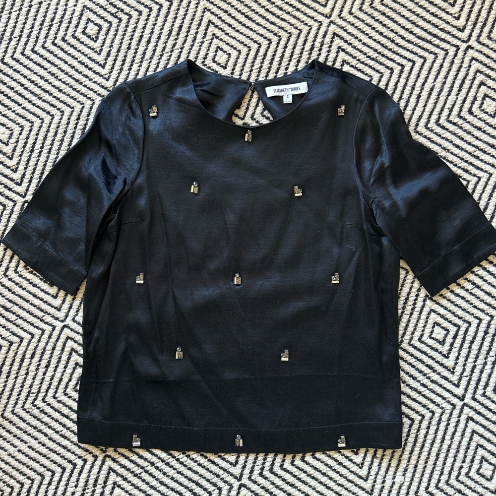 Elizabeth and James silk silk with gems, size small